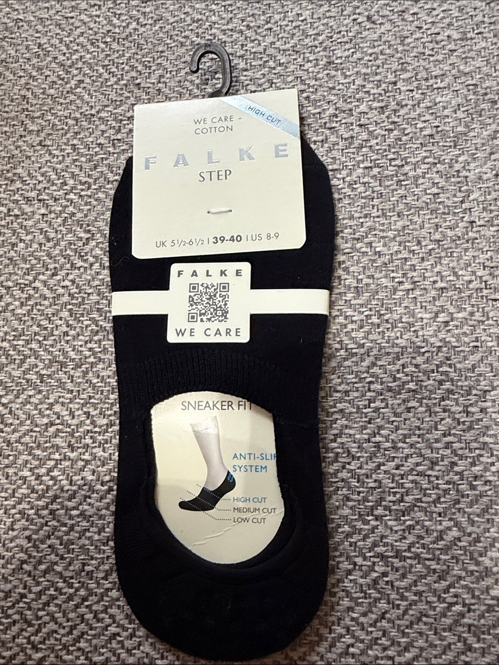 Falke Step No-Show Sneaker Socks — Black